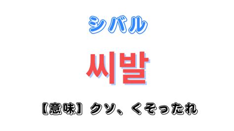 韓国 下ネタ|韓国語「씨발（シバル）」の意味とは｜下ネタ？発音 